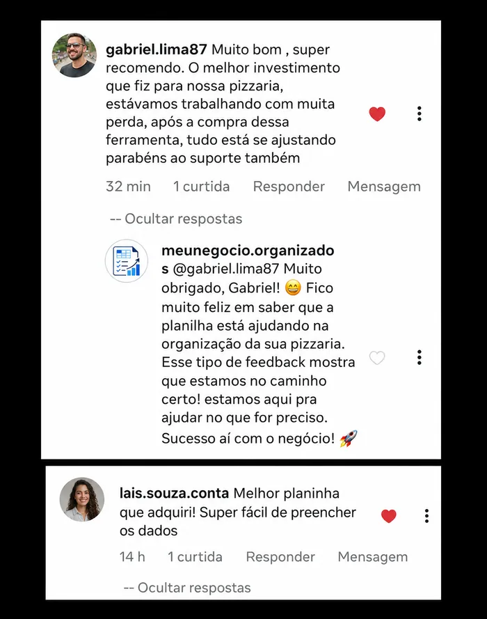 Depoimento de cliente, 1 de 6.